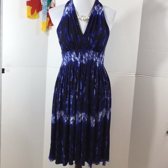 Calvin Klein Dresses & Skirts - Calvin Klein deep blue halter dress